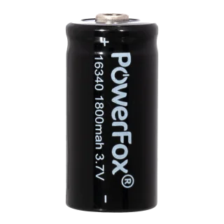 PowerFox 16340 Akku 1800 mAh – Produktfoto 2