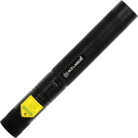 ACE Lasers AGP-1 Pro grüner Laserpointer 50–500 mW mit abnehmbarem Mustervorsatz