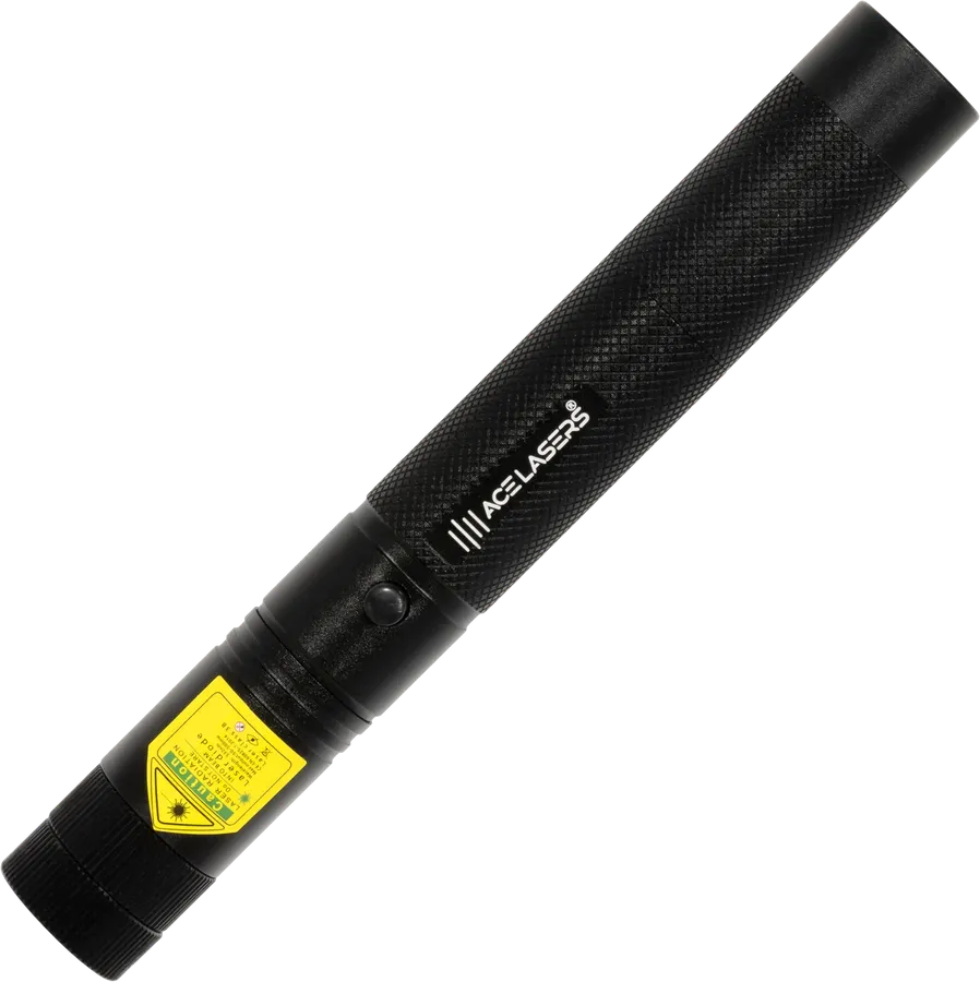 ACE Lasers AGP-1 Pro grüner Laserpointer 50–500 mW mit abnehmbarem Mustervorsatz