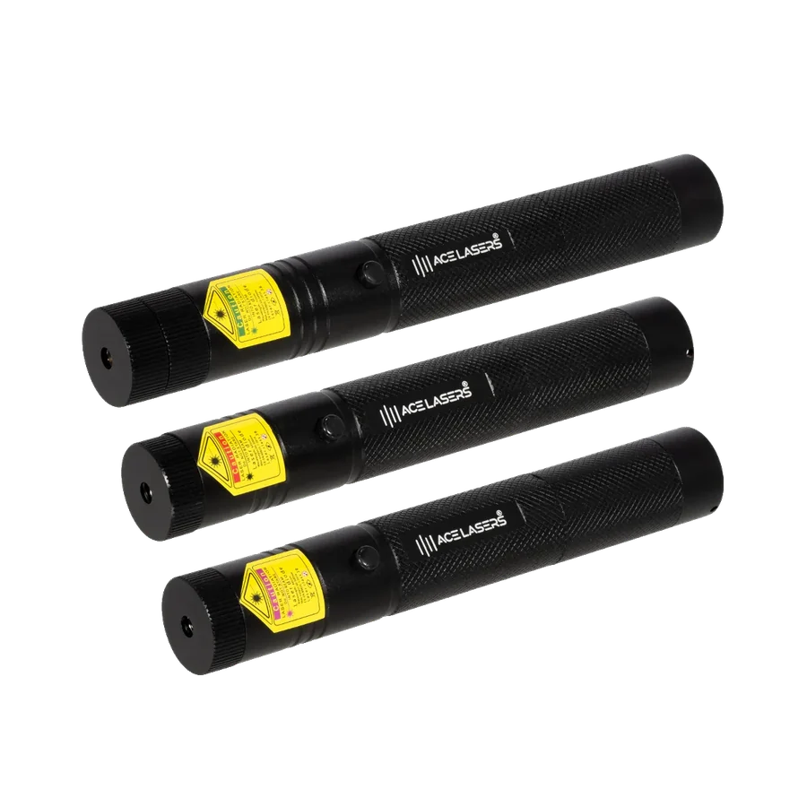 ACE Lasers Pro-Set mit AGP-1, ARP-1 und AVP-1 Laserpointern in Grün, Rot und Violett