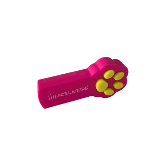 ACE Lasers Haustier-Laser in Rosa mit rotem Punkt zum Spielen mit Katzen und Hunden