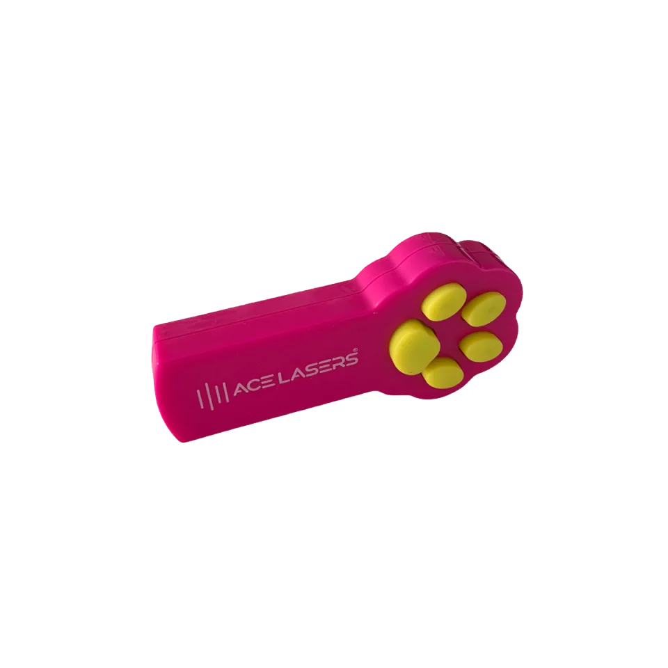 ACE Lasers Haustier-Laser in Rosa mit rotem Punkt zum Spielen mit Katzen und Hunden