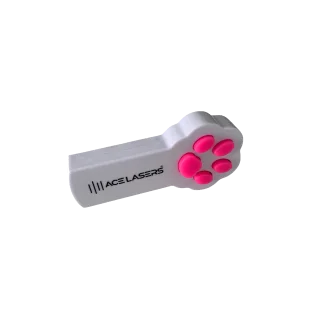 ACE Lasers Haustier-Laser in Weiß mit rotem Punkt zum Spielen mit Katzen und Hunden