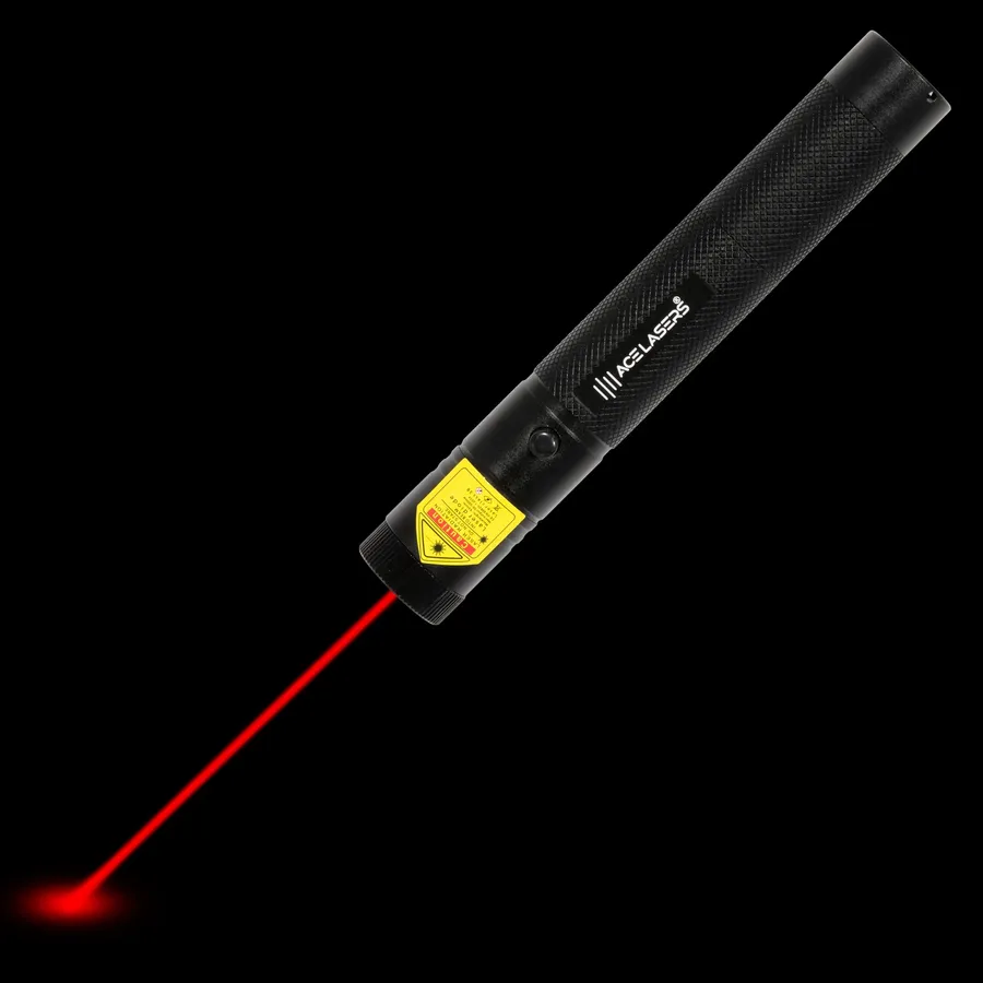 Starker roter Laserpointer ARP-1 Pro mit sichtbarem Laserstrahl im Dunkeln