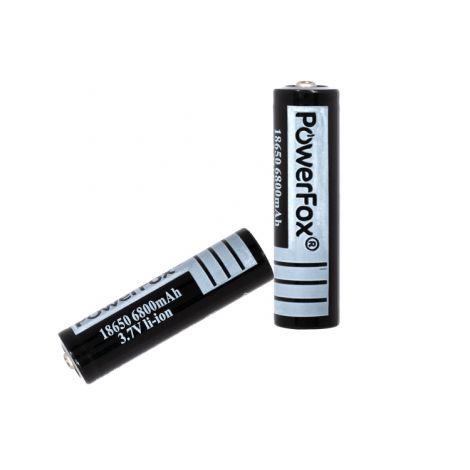 PowerFox 2x 18650 Batterien - 6800Mah